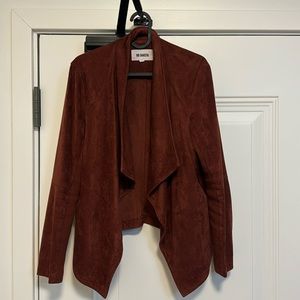 BB Dakota Faux Suede Jacket - rust - size medium